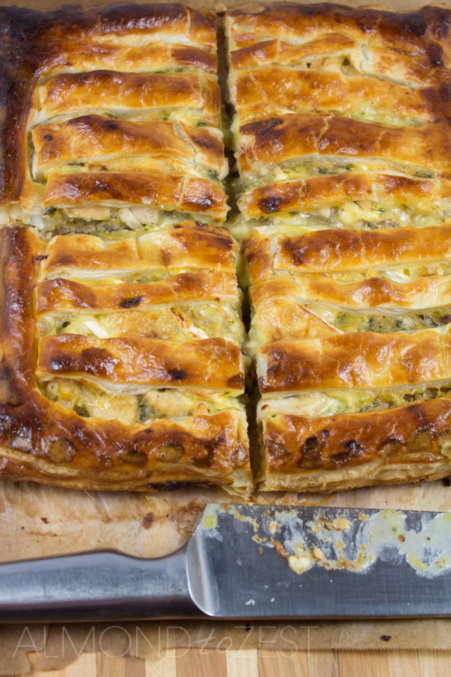 Chicken, Leek and Brie Pie
