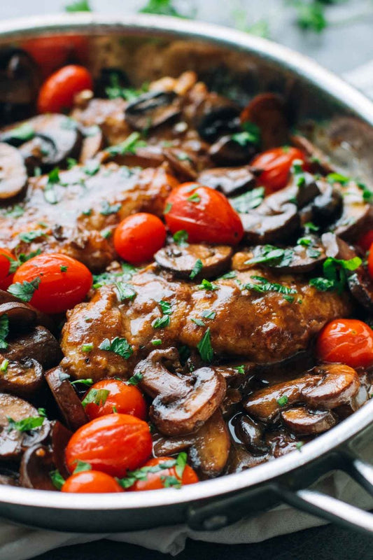 Chicken Marsala with Tomatoes