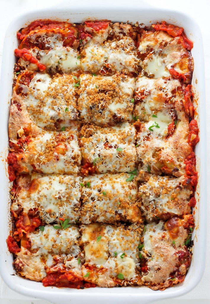 Lightened Up Chicken Parmesan Lasagna