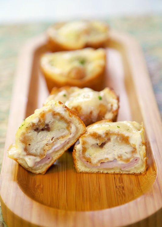Chicken Cordon Bleu Cupcakes