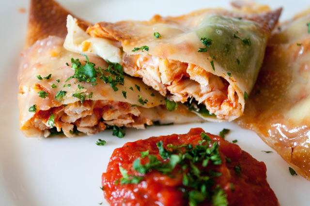 Chicken Parmesan Wraps
