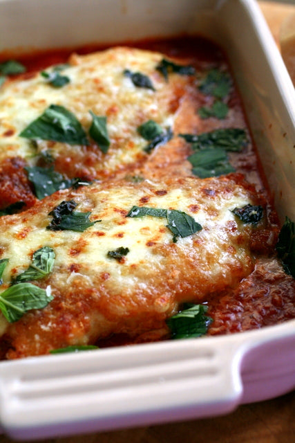 Chicken Parmgiana with Italian Tomato & Basil Sauce