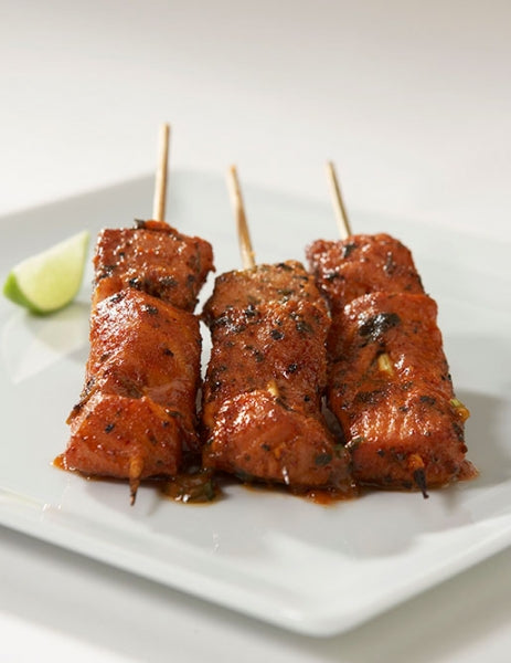 Chili Lime Salmon Satay - 25 pieces per tray (GF)