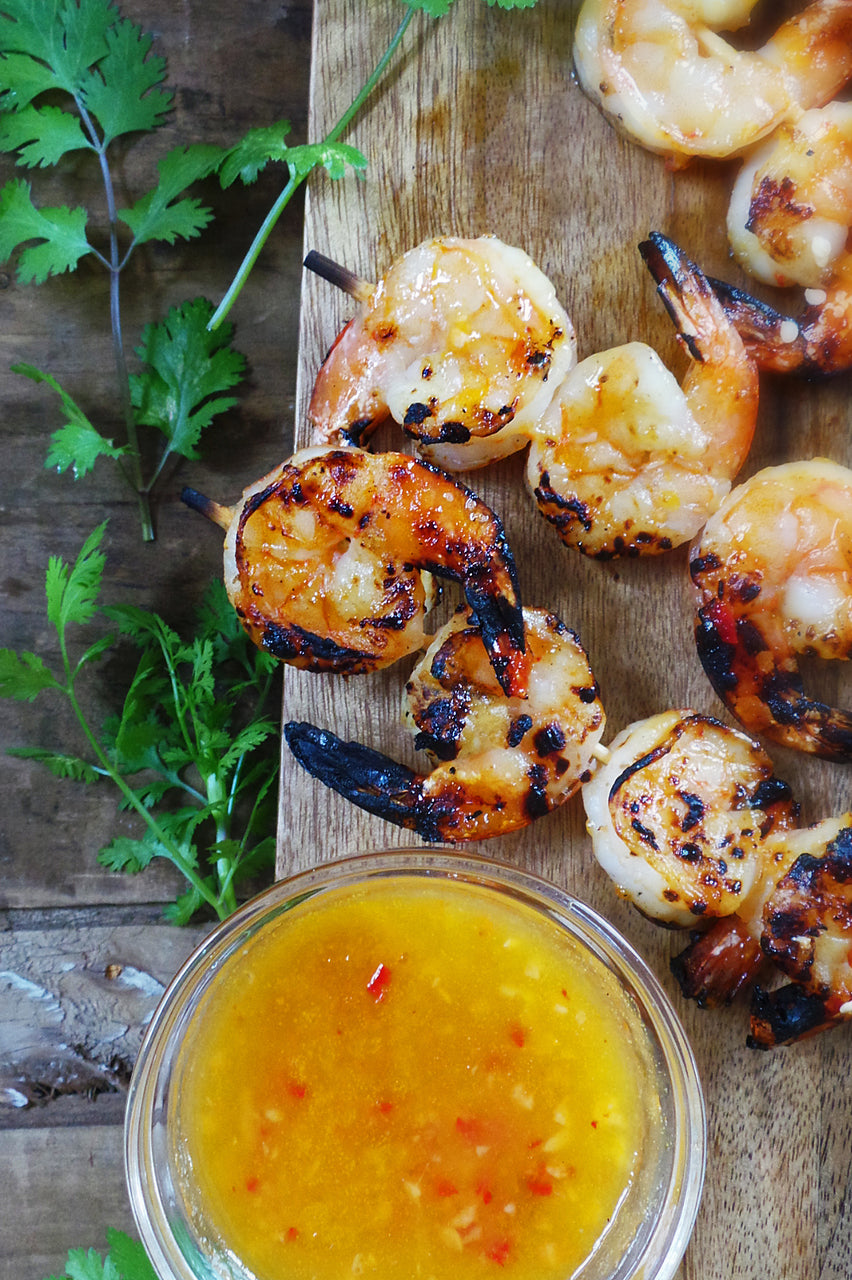 Orange Chili Grilled Shrimp