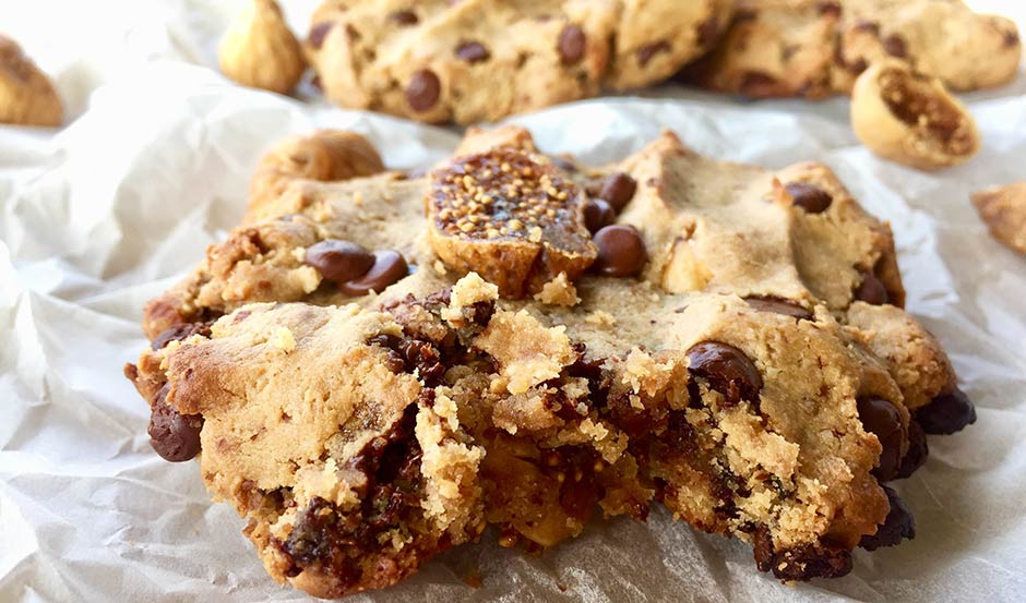 Vegan and Dairy Free Chocolate Chip & Fig Cookies - Best Seller! - includes 15