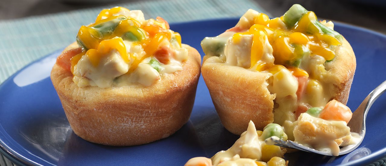 Mini Chicken Pot Pies - 40 pot pies per tray