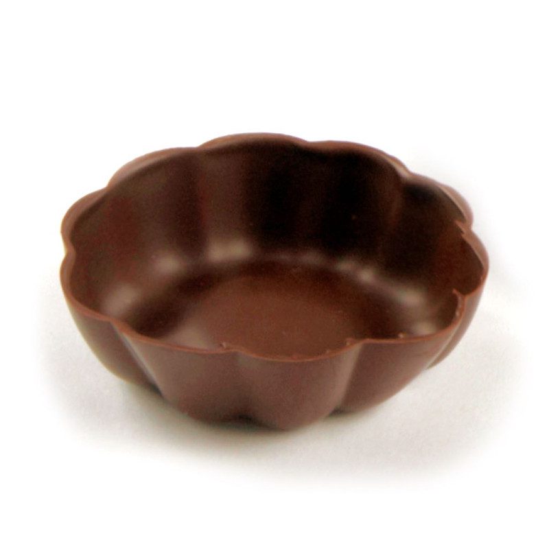Belgium Creamy Milk or Dark Chocolate Dessert Shell Bowls – Edible, Fillable - includes 12