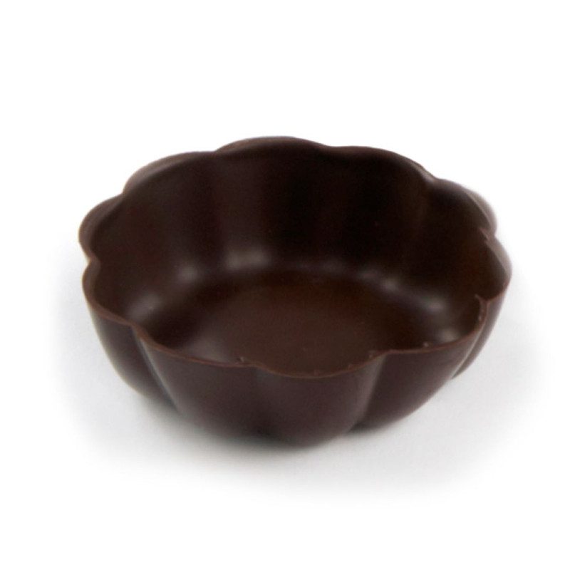 Belgium Creamy Milk or Dark Chocolate Dessert Shell Bowls – Edible, Fillable - includes 12