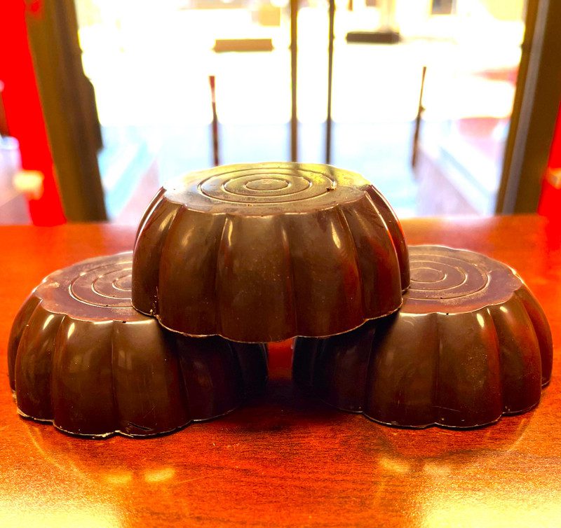 Belgium Creamy Milk or Dark Chocolate Dessert Shell Bowls – Edible, Fillable - includes 12