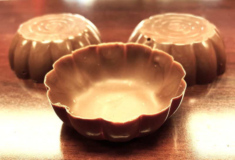 Belgium Creamy Milk or Dark Chocolate Dessert Shell Bowls – Edible, Fillable - includes 12