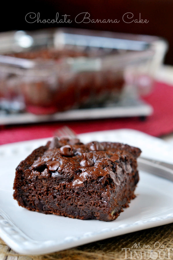 Chocolate Banana Applesauce Cake