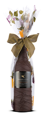Chocolate Dipped Covered Wine or Champagne Bottle