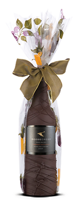 Chocolate Dipped Covered Wine or Champagne Bottle