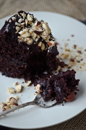 Chocolate Hazelnut Avocado Cake