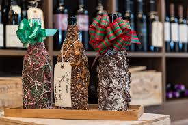 Chocolate Dipped Covered Wine or Champagne Bottle