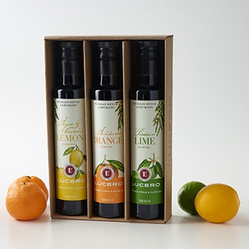 Citrus Trio Gift Box w/ SET OF FLOUR SACK TOWELS