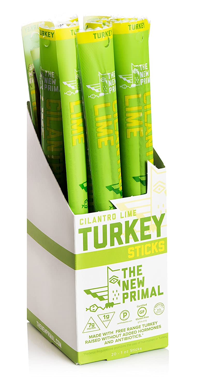 All Natural Cilantro Lime Turkey Meat Sticks - Pack of 20