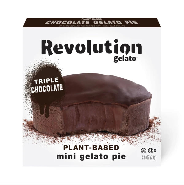 Triple Chocolate Gelato Pie - Plant Based - includes 8