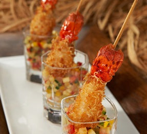Coconut Lobster Tail Sticks - 100 pieces per tray