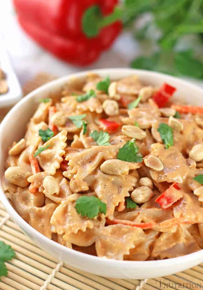 Fresh Coconut Curry Farfalle Bow Tie Pasta