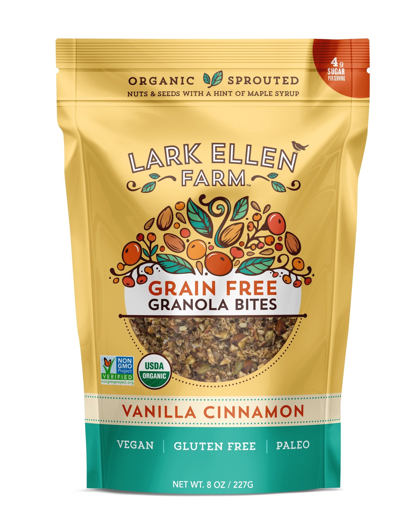 VANILLA CINNAMON SPROUTED GRANOLA - 3 Pack - Gluten Free, Grain Free