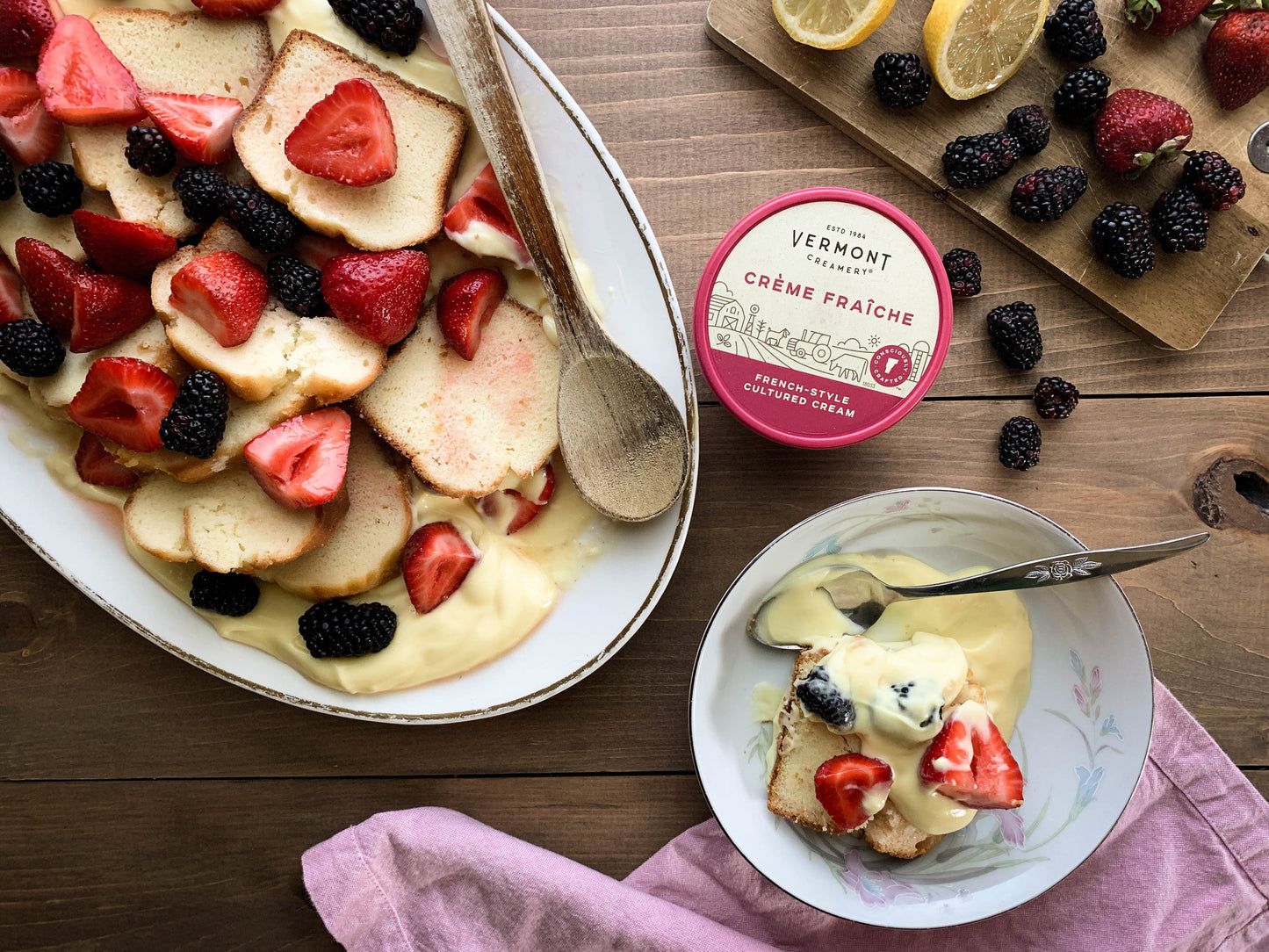 Cream Fresh, Creme Fraiche  - Vermont Creamery - 8 oz