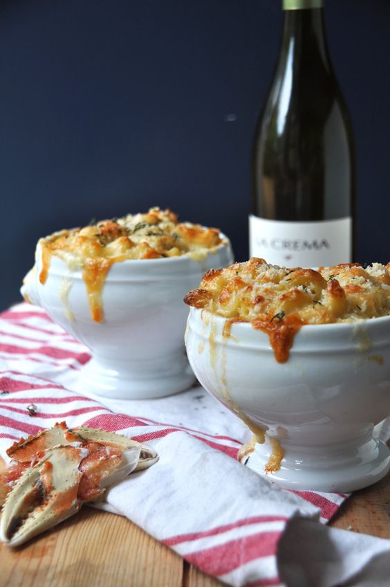 CRAB MAC AND CHEESE - 2 single servings 9 oz each