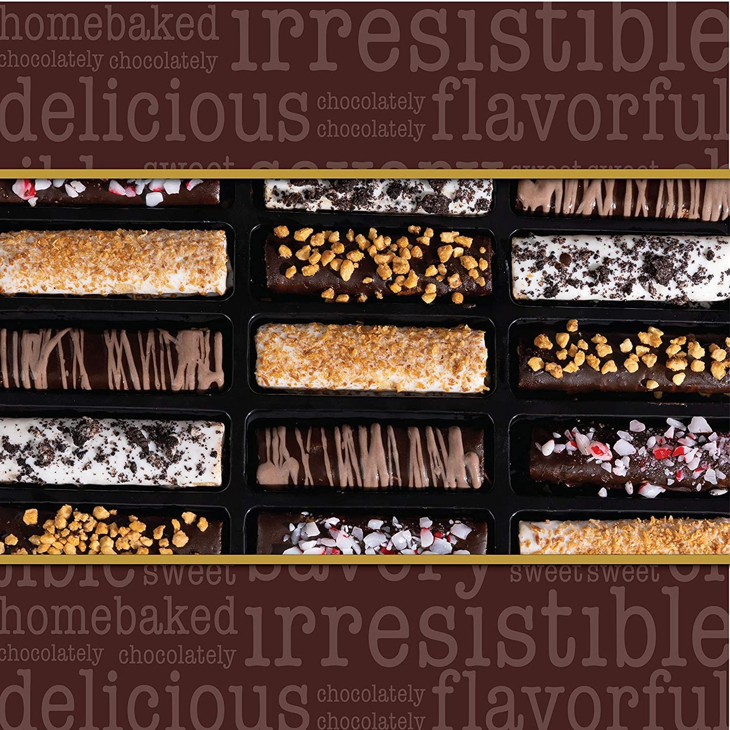 Holiday/Christmas Crepes Covered Cookies Box - 15 pieces