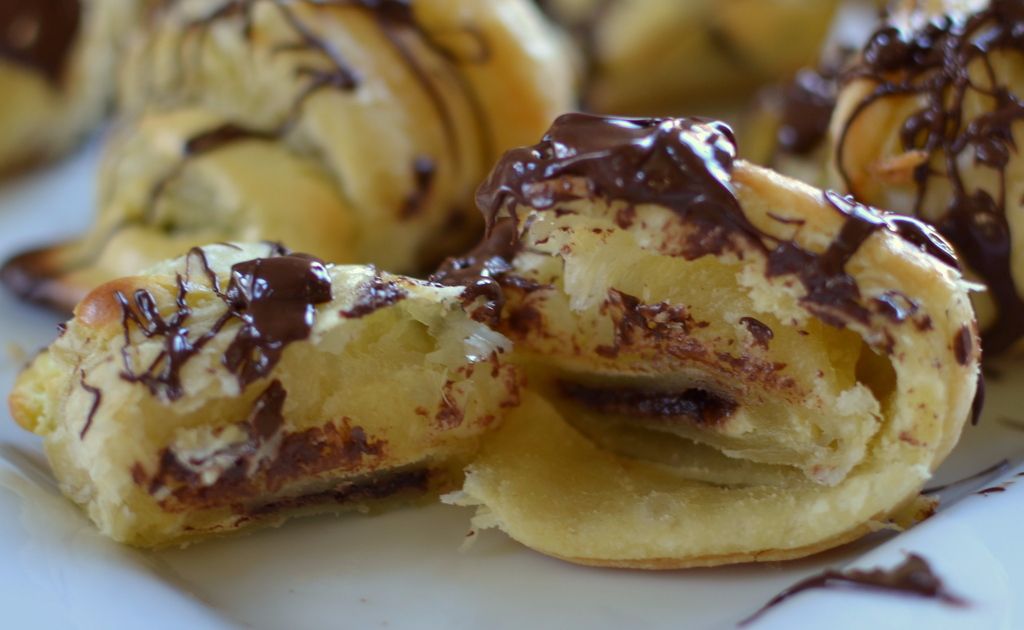 Mini Chocolate & Cheesecake Croissants