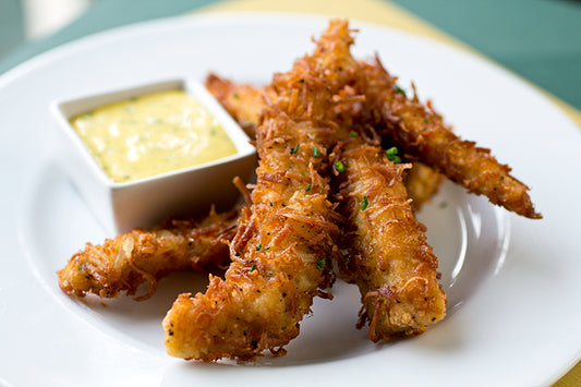 COCONUT CHICKEN TENDERS - 35 pieces per trays