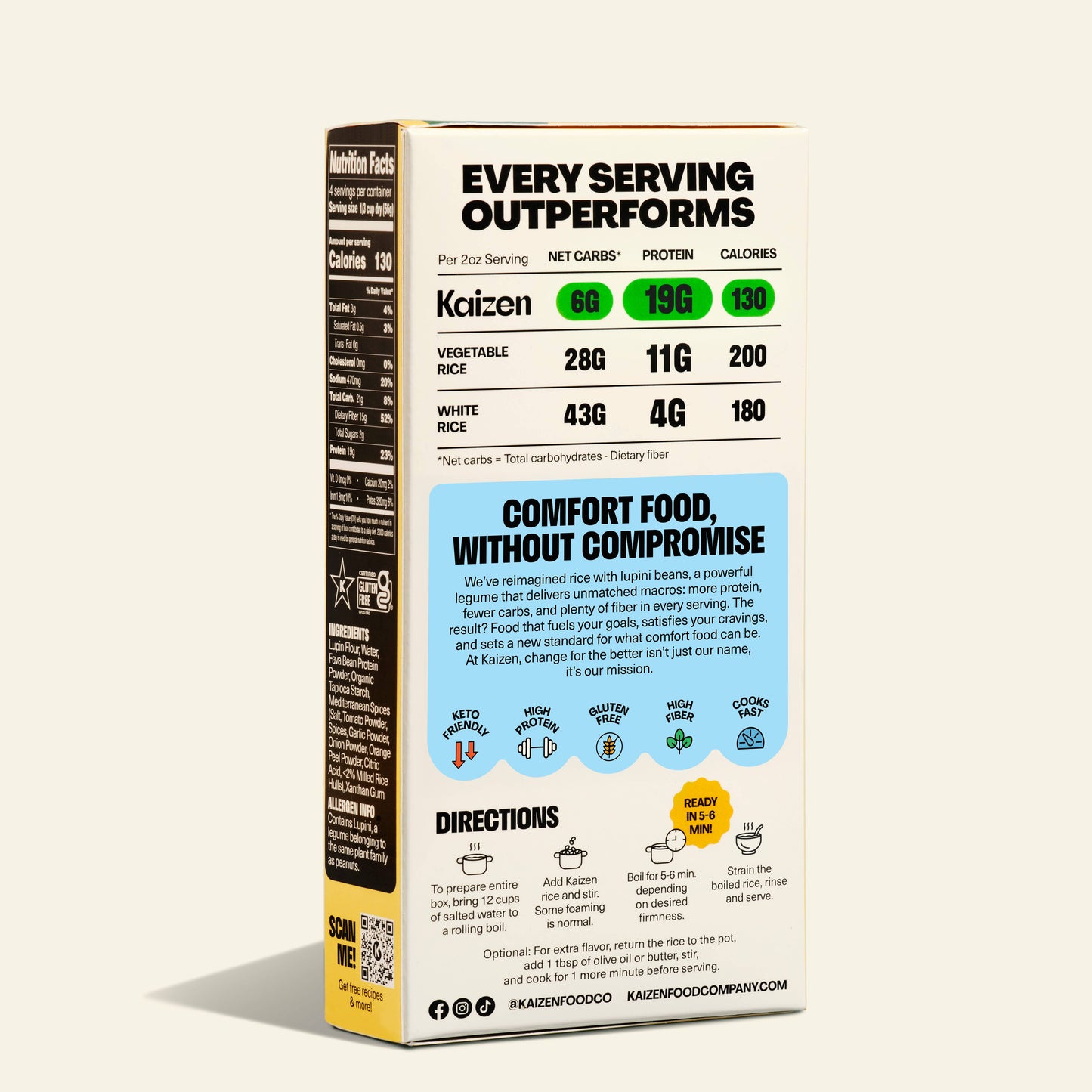 Spanish Rice High Protein - Gluten Free, 6g Net Low Carb