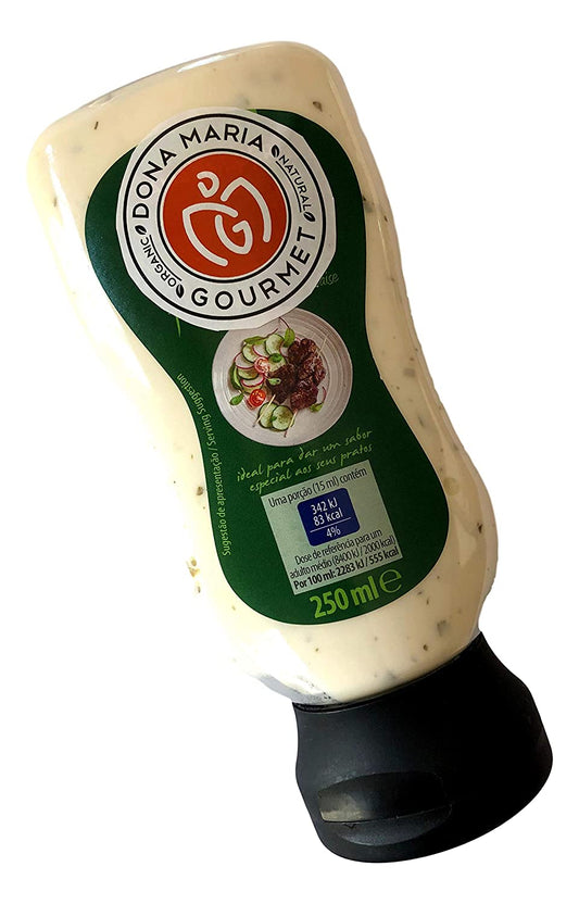 Dona Maria Gourmet Mayo with Basil - 8.45 oz Squeeze Bottle