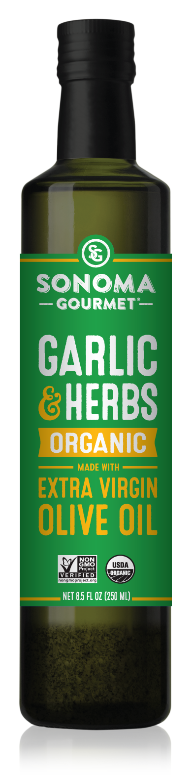 Roasted Garlic and Herb Olive Oil - Non-GMO, Paleo, Keto, Gluten Free - 6 Pack