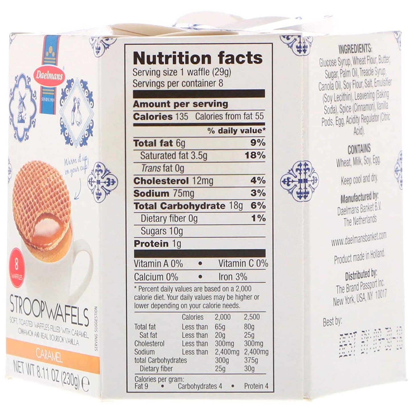 DAELMANS Stroopwafels - Caramel, Honey, Chocolate - 3 Pack