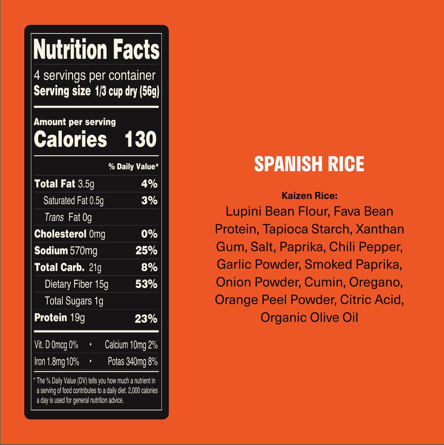 Spanish Rice High Protein - Gluten Free, 6g Net Low Carb