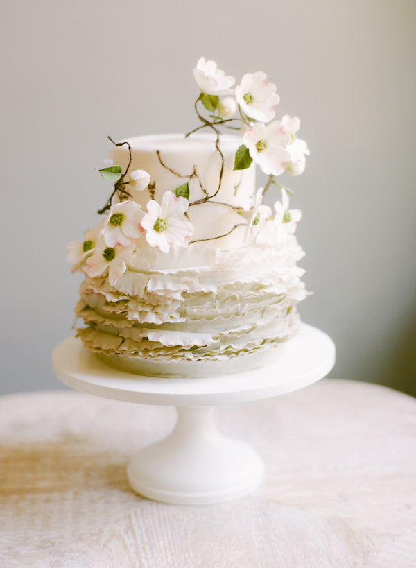 Dogwood Elegance Wedding Cake - custom order
