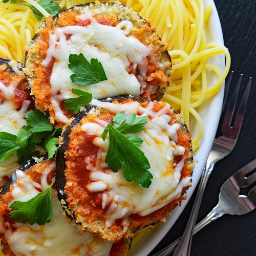 Peeled Battered Naples Cut Eggplant Cutlets - 10 lb