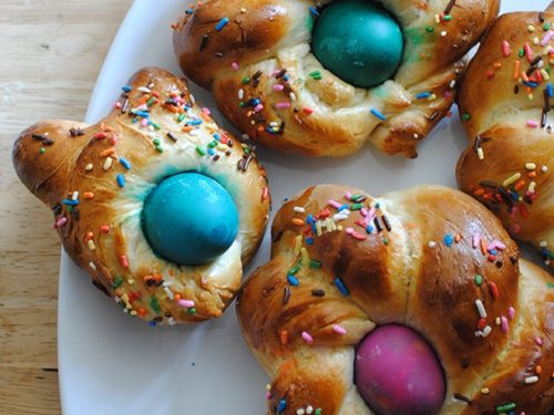 FCN Cuisine Hand Braided Italian Easter Bread — Long or Round, Vanilla or Anise