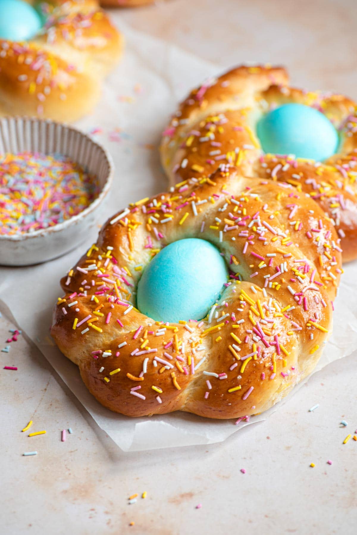 FCN Cuisine Hand Braided Italian Easter Bread — Long or Round, Vanilla or Anise