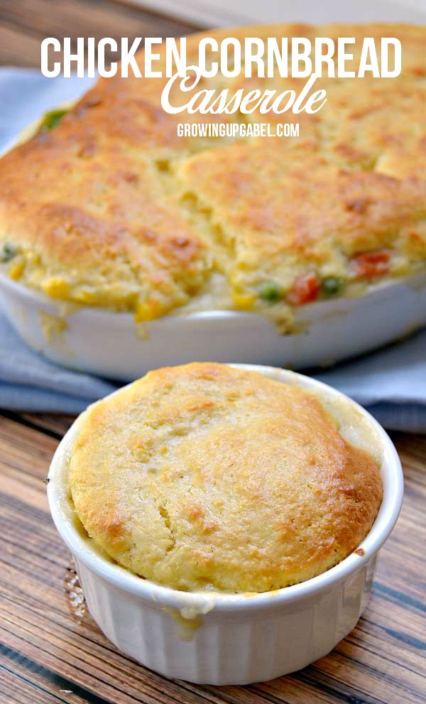 Cornbread Chicken Pot Pie Casserole