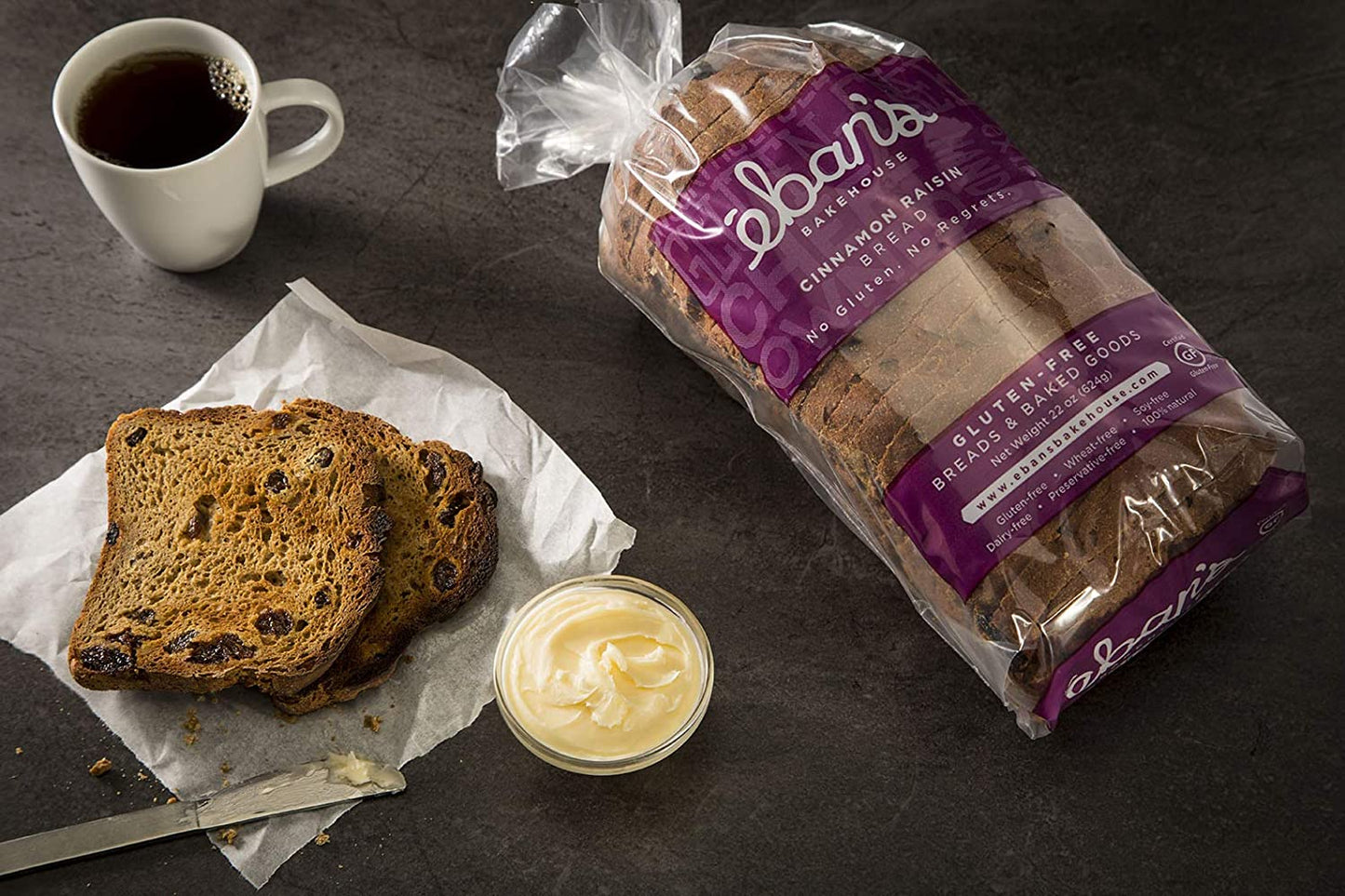 Gluten Free Cinnamon Raisin Bread - 4 Loaves - Eban’s Bakehouse