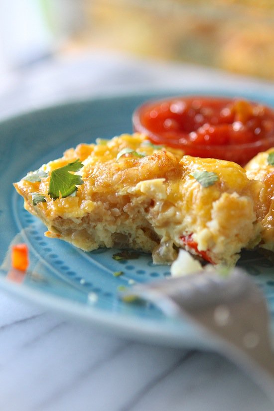 SOUTHWEST EGG AND TATER TOT CASSEROLE