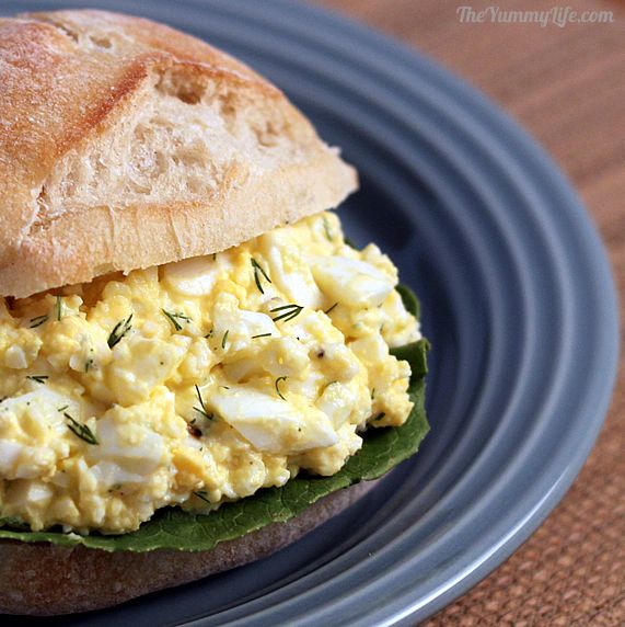 Egg Salad with Yogurt and Dill