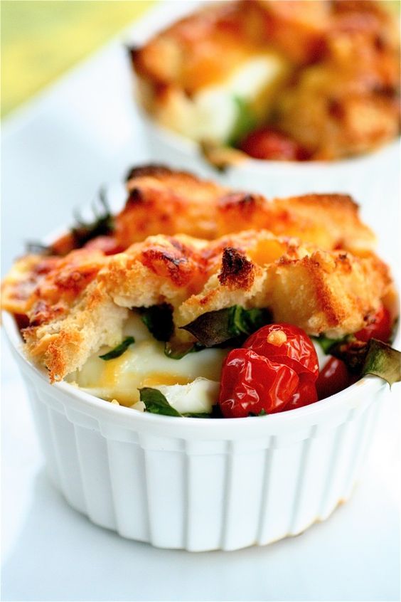 Deconstructed Egg and Cheese Sandwiches