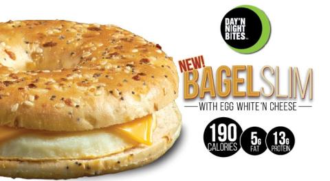 Egg White Cheese Bagel Slim Sandwich - 12/Case