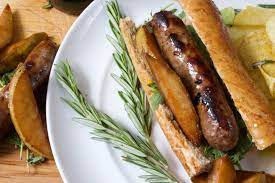 Elk Sausage with Apples & Pears