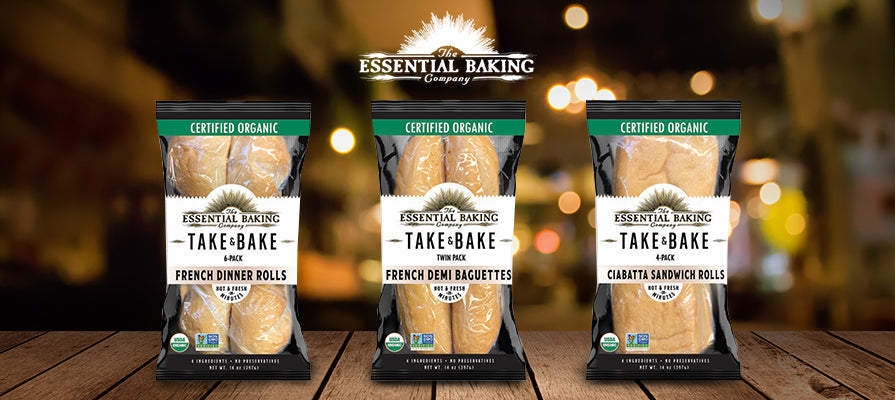 Take & Bake Organic Demi Baguettes-Twin Pack - Essential Baking