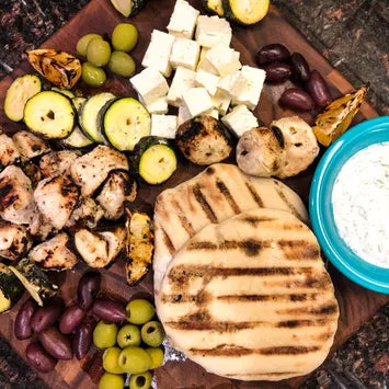 Green Greek Olives - Pitted - 6 Pack