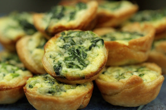 Mini Quiche Florentine - 100 pieces per tray