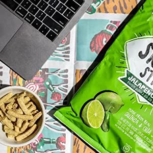 Skinny Sticks Quinoa & Chia Seed Snack, Jalapeno Lime, 6.5 Oz - 6 Pack